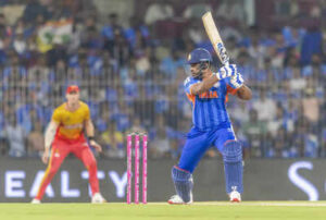 chennai feb 26 ani india39s sanju samson plays a shot during the icc men39s t2