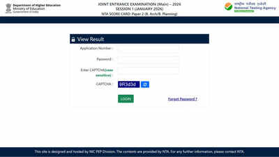 jee main paper 2 result 2026