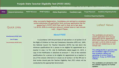pstet 2026 application form
