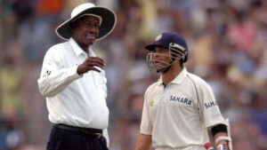 steve bucknor and sachin tendulkar