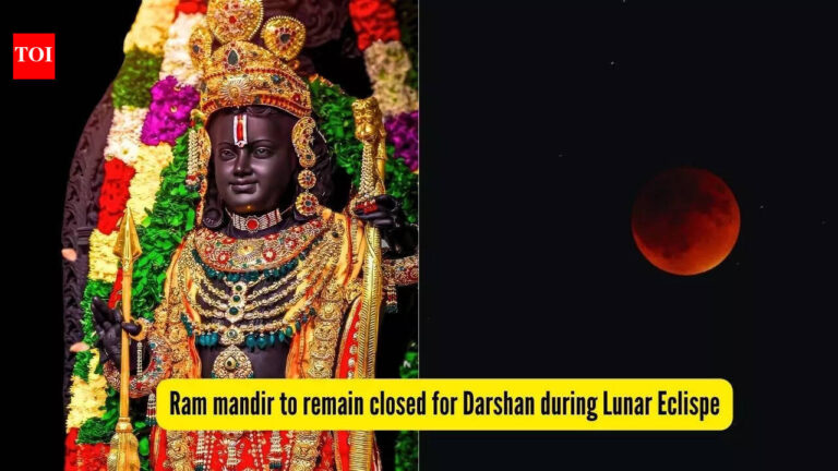Chandra Grahan 2026: Lunar Eclipse travel advisory 2026: Ayodhya’s Ram Mandir to remain closed for darshan today between… |