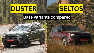 2026 renault duster vs kia seltos base variant comparison