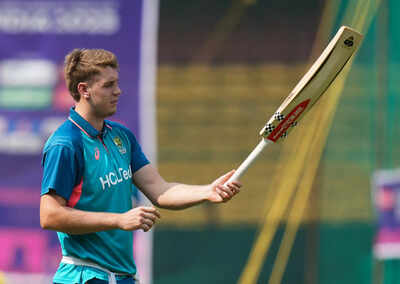 bengaluru australia39s cameron green during a practice session ahead of the icc