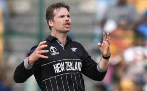bengaluru new zealand39s lockie ferguson reacts during the icc men39s cricket wor