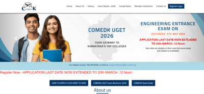 comedk uget 2026 registration deadline