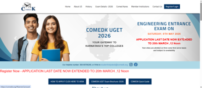 comedk uget 2026 registration ends today