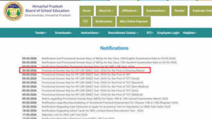 hpbse uploads smc ldr test 2026 answer keys objections accepted until march 7