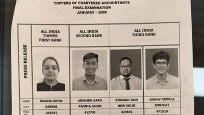 icai ca final january 2026 toppers