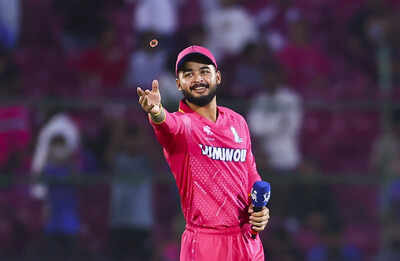 jaipur rajasthan royals39 captain riyan parag during the toss before the start o