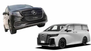 mercedes benz v class vs toyota vellfire specs price amp more compared