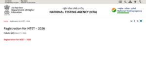 ntet 2026 registration begins applications open till april 2