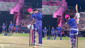 ravindra jadeja mocks yashasvi jaiswal in rr nets screengrabs