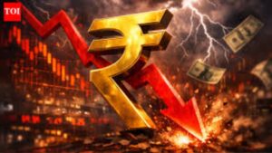 rupee falls