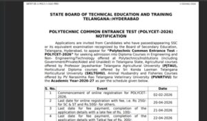 telangana polycet exam registration 2026