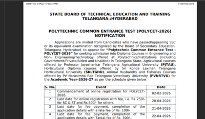 telangana polycet exam registration 2026