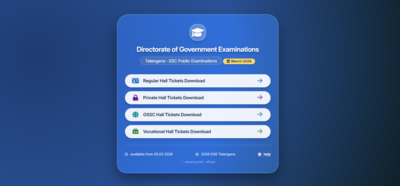 ts ssc hall ticket 2026 released