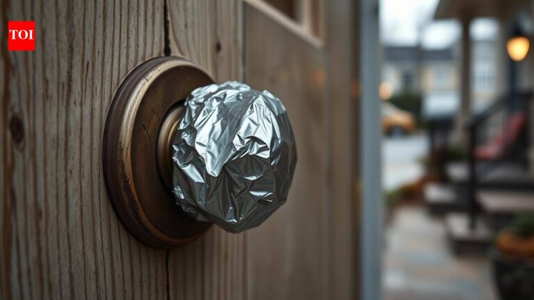 Why wrapping aluminium foil around door handles works as a DIY security trick |