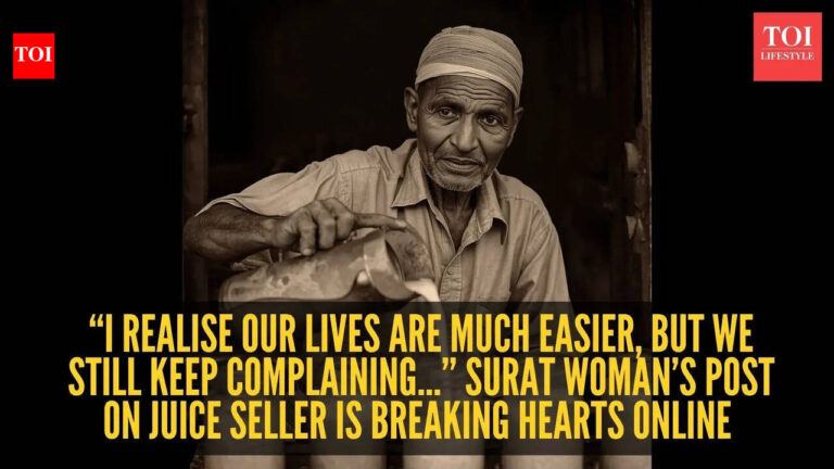 ‘I realise our lives are much easier, but we still keep complaining…’ Surat woman’s post on juice seller is breaking hearts online |
