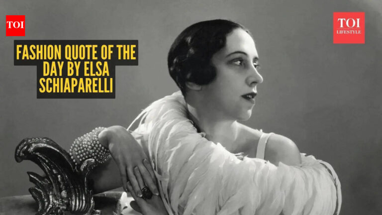 Fashion quote of the day by Elsa Schiaparelli: ‘In difficult times, fashion is always outrageous’