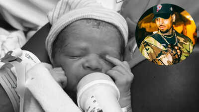 chris brown baby