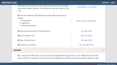 dnb pdcet admit card 2026