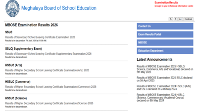 meghalaya sslc result 2026