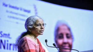 mumbai apr 25 ani union finance minister nirmala sitharaman speaks during th