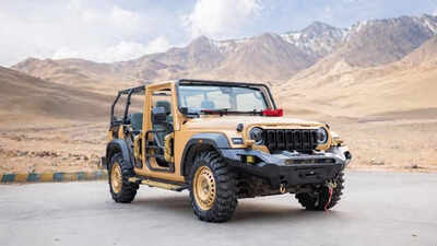 anand mahindra shares images of thar based military atv gets stunning mods