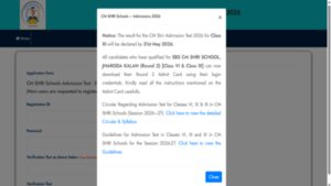 delhi cm shri school class 11 admission test result 2026