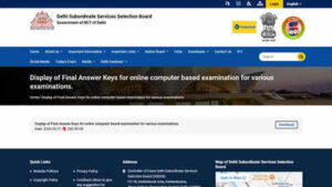 dsssb final answer key 2026