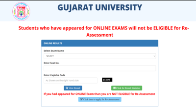 gujarat university results 2026