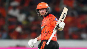 hyderabad may 06 ani sunrisers hyderabad39s heinrich klaasen celebrates his h