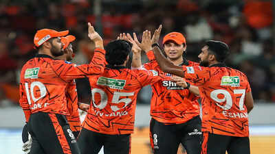 hyderabad may 22 ani sunrisers hyderabad39s eshan malinga with his teammates