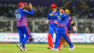 kolkata may 24 ani delhi capitals39 kuldeep yadav and teammates celebrate the