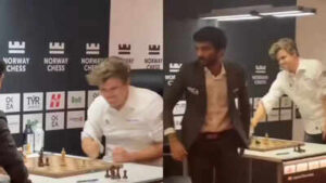 magnus carlsen39s table slam outburst against d gukesh