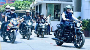 maharashtra cm rides re classic 350 skips official car here39s why