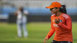 mumbai india39s harleen deol during a practice session ahead of the one off test