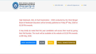 wbbme high madrasah alim and fazil results 2026 declared