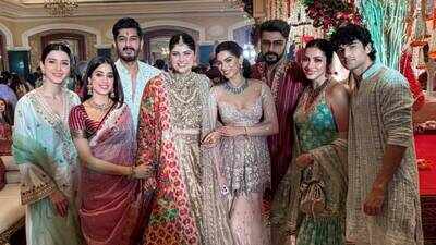 anshula kapoor and rohan thakkars pre wedding festivities shanaya arjun janhvi and khushi join family celebrations