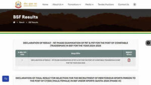 bsf constable tradesman result 2025 released pet pst qualifiers move to recruitment written exam