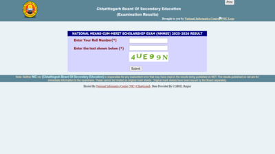 cgbse nmmse result 2026 released