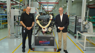 force motors builds 200000th mercedes benz engine in india