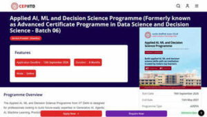 iit delhi invites applications for applied ai ml and decision science programme 2026