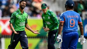 jai moondra dismisses sanju samson for golden duck to spark historic collapse