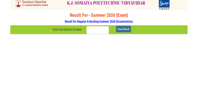 kj somaiya result 2026 declared