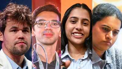 magnus carlsen anish giri divya deshmukh and koneru humpy