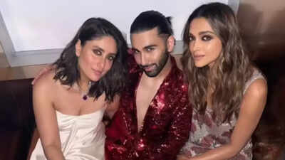 orry with deepika kareena