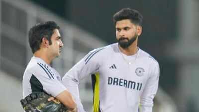 r l gautam gambhir and shreyas iyer pti photo