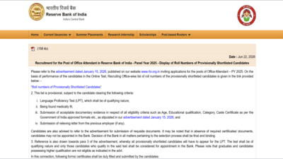 rbi office attendant result 2026 released at rbiorgin