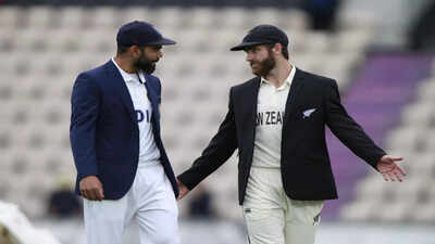 southampton india39s captain virat kohli left and new zealand39s captain kane w